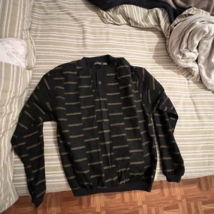 vintage men’s sweatshirt sport polo size M 1980-1990s